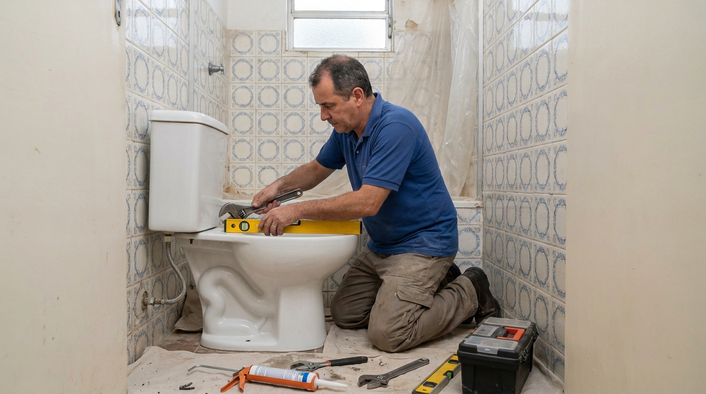 Fixação de vaso sanitário em Manaus-AM
